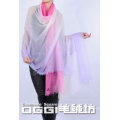 Super thin Ladies' 100% Cashmere Tie-dyeing Shawl